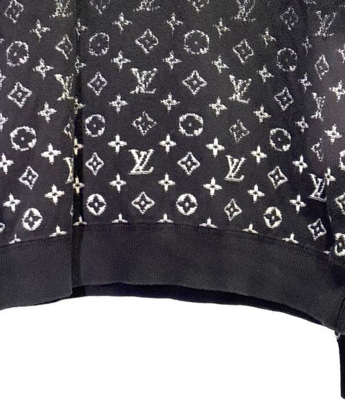 LOUIS VUITTON（ルイ ヴィトン）LOUIS VUITTON (ルイ ヴィトン) グラディエントモノグラム クルーネック ニット ブラック サイズ:Mの古着・服飾アイテム