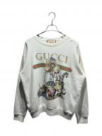 GUCCIグッチ）の古着「JAPAN EXCLUSIVE プリント スウェット」｜ホワイト