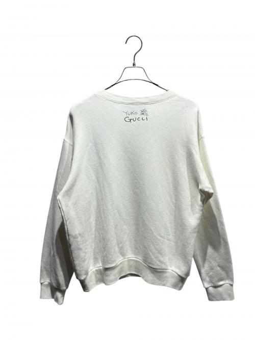 GUCCI（グッチ）GUCCI (グッチ) JAPAN EXCLUSIVE プリント スウェット ホワイト サイズ:XSの古着・服飾アイテム