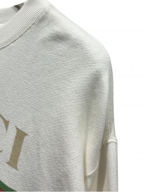 GUCCI（グッチ）GUCCI (グッチ) JAPAN EXCLUSIVE プリント スウェット ホワイト サイズ:XSの古着・服飾アイテム