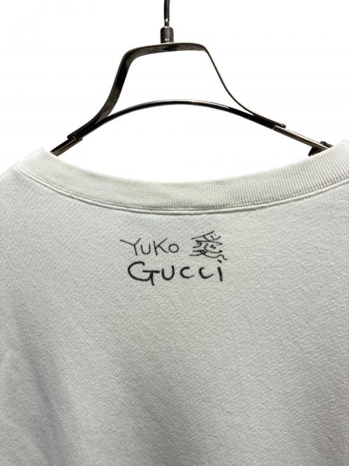 GUCCI（グッチ）GUCCI (グッチ) JAPAN EXCLUSIVE プリント スウェット ホワイト サイズ:XSの古着・服飾アイテム
