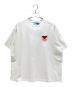 PRADA（プラダ）の古着「トライアングルロゴTシャツ/3558A S211 10UP」｜ホワイト