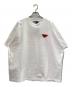 PRADA（プラダ）の古着「トライアングルピンバッジロゴTシャツ」｜ホワイト