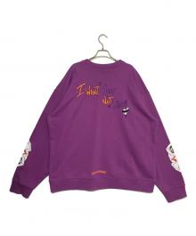 CHROME HEARTS（クロムハーツ）の古着「"I WANT MORE NOT LESS" Crew Neck Sweat Shirt」｜パープル