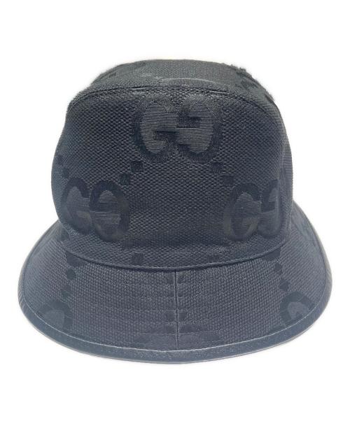GUCCI（グッチ）GUCCI (グッチ) GG Canvas Bucket Hat/GGキャンバスバケットハット/727563 ブラックの古着・服飾アイテム