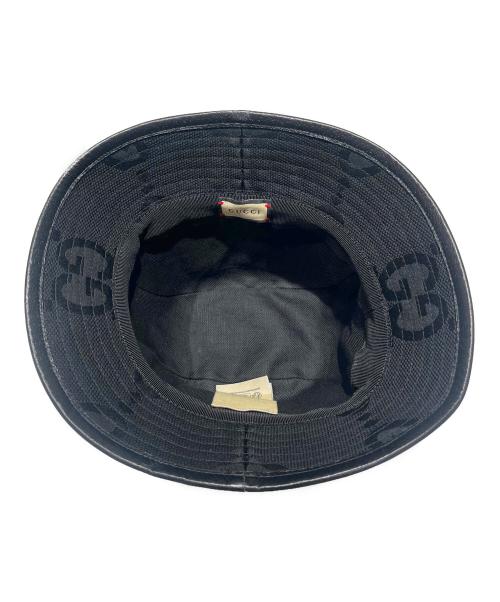 GUCCI（グッチ）GUCCI (グッチ) GG Canvas Bucket Hat/GGキャンバスバケットハット/727563 ブラックの古着・服飾アイテム
