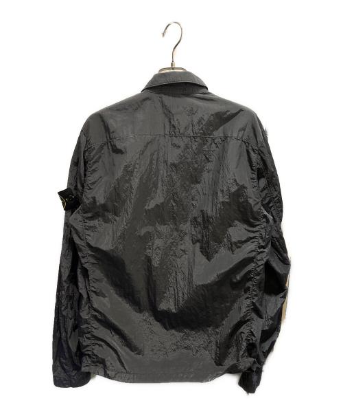 STONE ISLAND（ストーンアイランド）STONE ISLAND (ストーンアイランド) ナイロンシャツジャケット ブラック サイズ:Mの古着・服飾アイテム