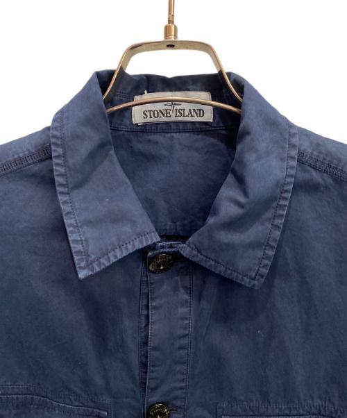STONE ISLAND（ストーンアイランド）STONE ISLAND (ストーンアイランド) ワークシャツジャケット ネイビー サイズ:Sの古着・服飾アイテム
