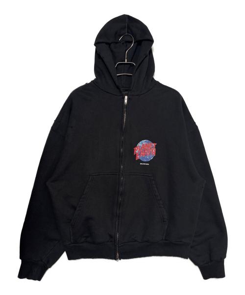 BALENCIAGA（バレンシアガ）BALENCIAGA (バレンシアガ) PLANET EARTH ZIP UP HOODIE ブラック サイズ:XXSの古着・服飾アイテム