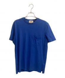 HERMES（エルメス）の古着「ポケットTシャツ」｜ブルー