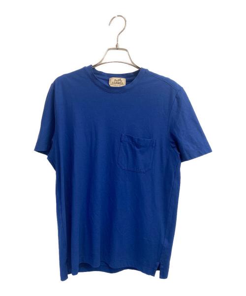 HERMES（エルメス）HERMES (エルメス) ポケットTシャツ ブルー サイズ:XSの古着・服飾アイテム