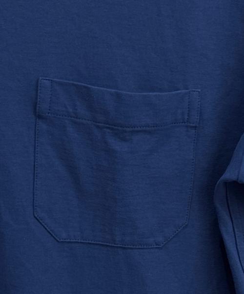 HERMES（エルメス）HERMES (エルメス) ポケットTシャツ ブルー サイズ:XSの古着・服飾アイテム