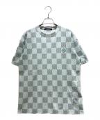 LOUIS VUITTONルイ ヴィトン）の古着「ダミエモノグラムTシャツ」｜スカイブルー
