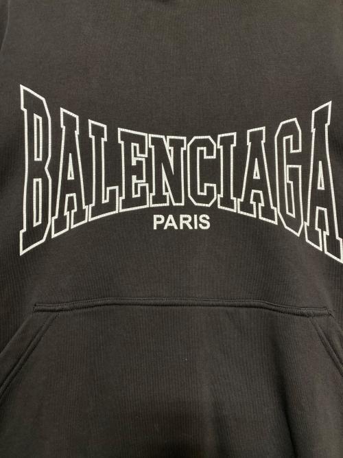 BALENCIAGA（バレンシアガ）BALENCIAGA (バレンシアガ) Large Fit Hoodie/BLACK ブラック サイズ:XSの古着・服飾アイテム