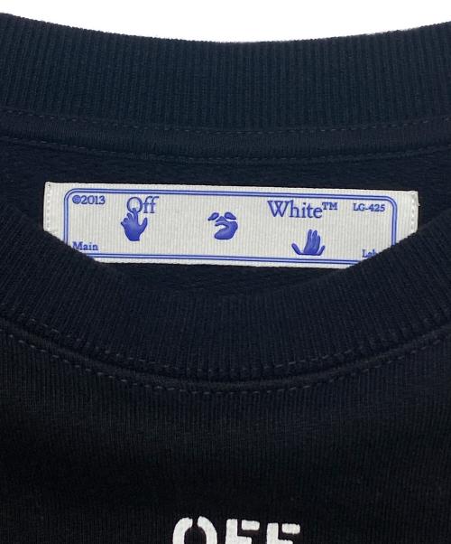 OFFWHITE（オフホワイト）OFFWHITE (オフホワイト) プリントスウェット ブラック サイズ:XLの古着・服飾アイテム