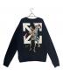 OFFWHITE（オフホワイト）の古着「プリントスウェット」｜ブラック