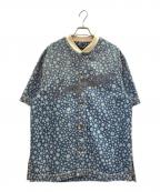 LOUIS VUITTON×草間彌生ルイ ヴィトン×クサマヤヨイ）の古着「Infinity Dots デニムベースボールシャツ」｜ブルー