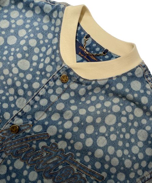 LOUIS VUITTON（ルイ ヴィトン）LOUIS VUITTON (ルイ ヴィトン) 草間彌生 (クサマヤヨイ) Infinity Dots デニムベースボールシャツ ブルー サイズ:Mの古着・服飾アイテム