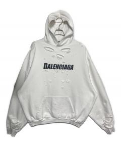 中古・古着通販】BALENCIAGA (バレンシアガ) パーカー ホワイト サイズ