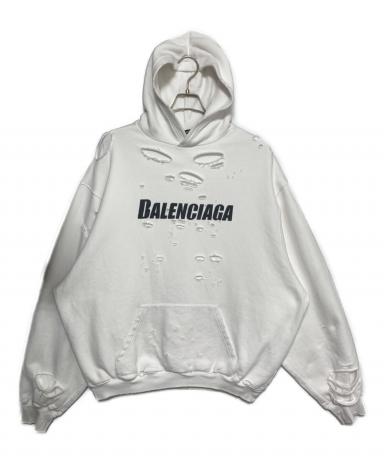 中古・古着通販】BALENCIAGA (バレンシアガ) Caps Destroyed Hoodie