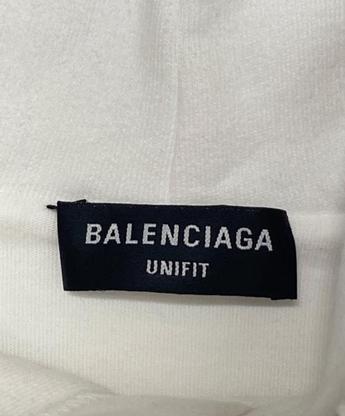 BALENCIAGA（バレンシアガ）BALENCIAGA (バレンシアガ) Caps Destroyed Hoodie ホワイト サイズ:XSの古着・服飾アイテム