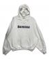 BALENCIAGA（バレンシアガ）の古着「Caps Destroyed Hoodie」｜ホワイト