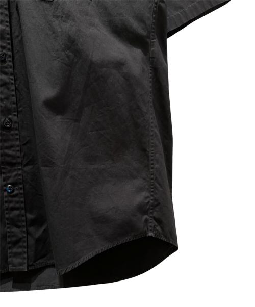 BALENCIAGA（バレンシアガ）BALENCIAGA (バレンシアガ) バックロゴプリント半袖シャツ ネイビー サイズ:37の古着・服飾アイテム