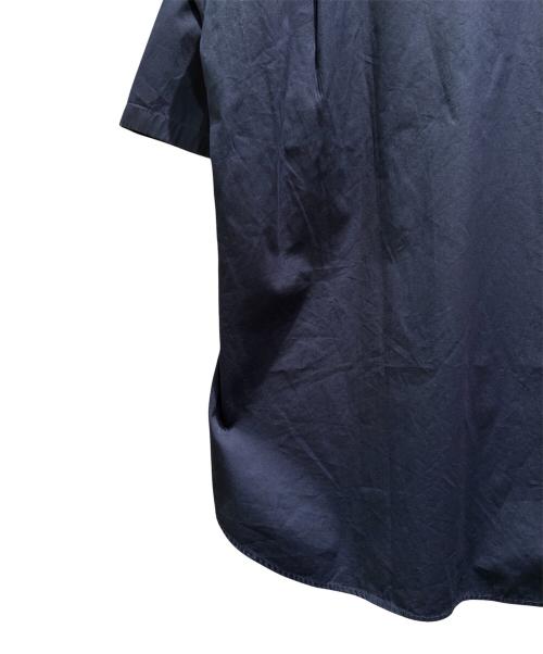 BALENCIAGA（バレンシアガ）BALENCIAGA (バレンシアガ) バックロゴプリント半袖シャツ ネイビー サイズ:37の古着・服飾アイテム