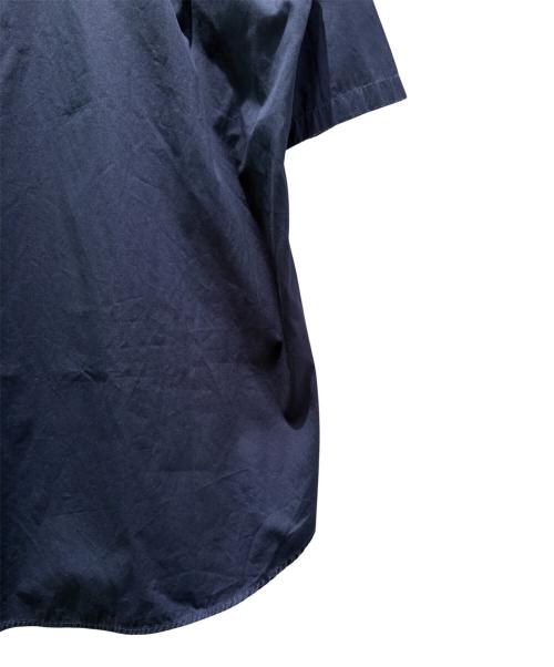 BALENCIAGA（バレンシアガ）BALENCIAGA (バレンシアガ) バックロゴプリント半袖シャツ ネイビー サイズ:37の古着・服飾アイテム