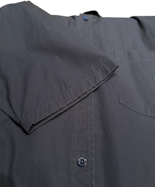 BALENCIAGA（バレンシアガ）BALENCIAGA (バレンシアガ) バックロゴプリント半袖シャツ ネイビー サイズ:37の古着・服飾アイテム