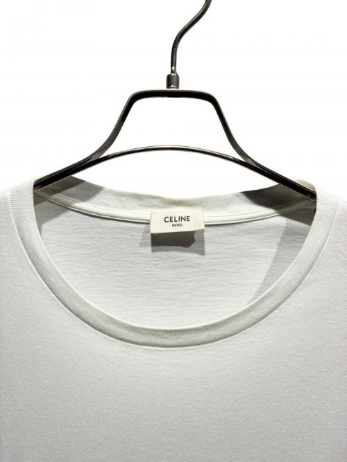 CELINE（セリーヌ）CELINE (セリーヌ) スタッズロゴTシャツ/2X50C671Q ホワイト サイズ:XSの古着・服飾アイテム