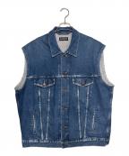 BALENCIAGAバレンシアガ）の古着「Twin Set Denim Jacket」｜インディゴ
