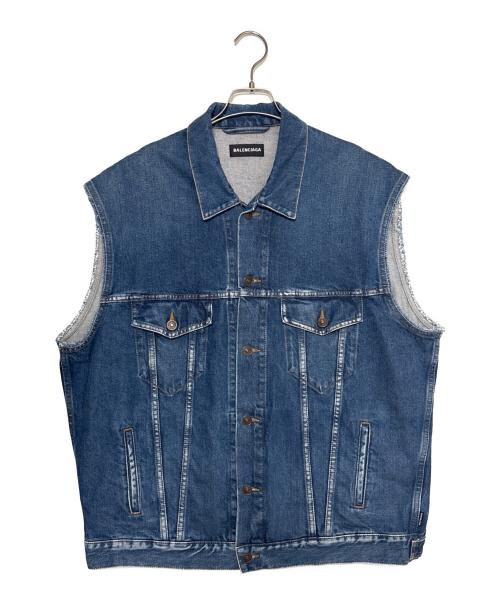 BALENCIAGA（バレンシアガ）BALENCIAGA (バレンシアガ) Twin Set Denim Jacket インディゴ サイズ:44の古着・服飾アイテム