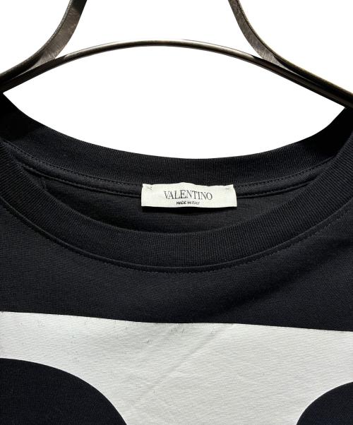 VALENTINO（ヴァレンティノ）VALENTINO (ヴァレンティノ) ビッグロゴTシャツ/WV3MG10V7LR ブラック×ホワイト サイズ:Mの古着・服飾アイテム