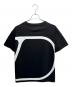 VALENTINO (ヴァレンティノ) ビッグロゴTシャツ/WV3MG10V7LR ブラック×ホワイト サイズ:M：15000円