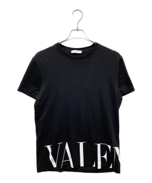 VALENTINO（ヴァレンティノ）VALENTINO (ヴァレンティノ) 裾ロゴTシャツ ブラック サイズ:Sの古着・服飾アイテム