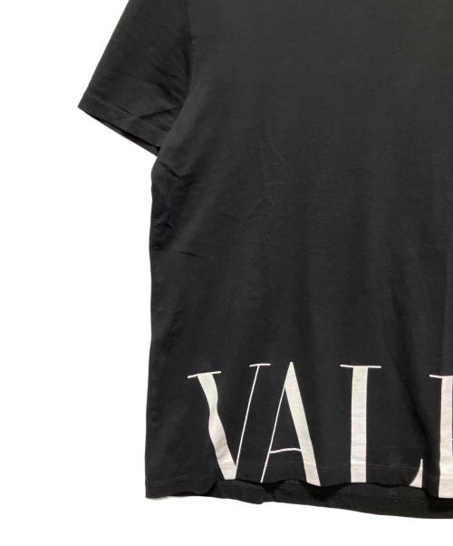 VALENTINO（ヴァレンティノ）VALENTINO (ヴァレンティノ) 裾ロゴTシャツ ブラック サイズ:Sの古着・服飾アイテム