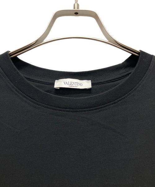 VALENTINO（ヴァレンティノ）VALENTINO (ヴァレンティノ) 裾ロゴTシャツ ブラック サイズ:Sの古着・服飾アイテム