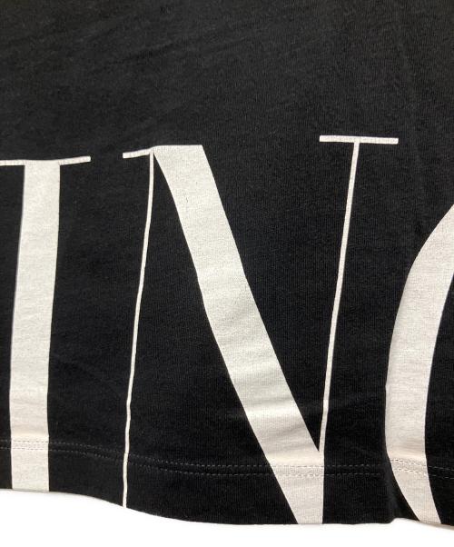 VALENTINO（ヴァレンティノ）VALENTINO (ヴァレンティノ) 裾ロゴTシャツ ブラック サイズ:Sの古着・服飾アイテム