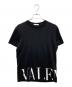 VALENTINO（ヴァレンティノ）の古着「裾ロゴTシャツ」｜ブラック