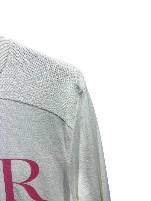 DIOR HOMME（ディオール オム）DIOR HOMME (ディオール オム) フローラル刺繍ニット/293M653AT443 ホワイト サイズ:Mの古着・服飾アイテム