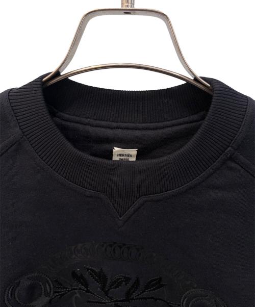 HERMES（エルメス）HERMES (エルメス) Grand Tralalaスウェット ブラック サイズ:34の古着・服飾アイテム