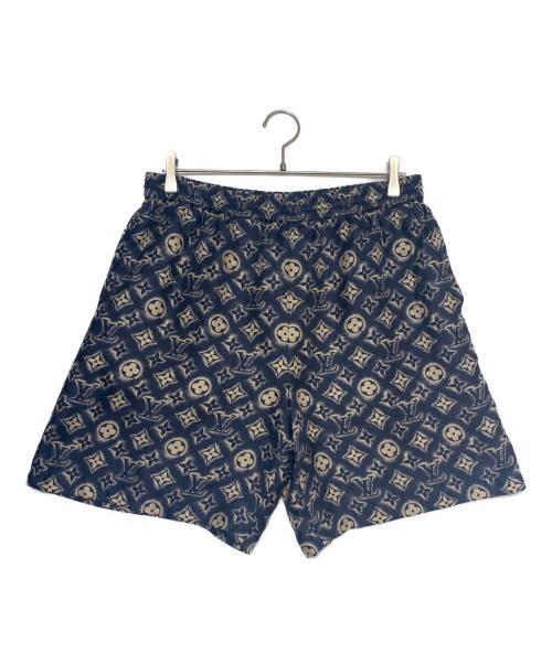 LOUIS VUITTON（ルイ ヴィトン）LOUIS VUITTON (ルイ ヴィトン) モノグラムシルクハーフパンツ ネイビー サイズ:50の古着・服飾アイテム