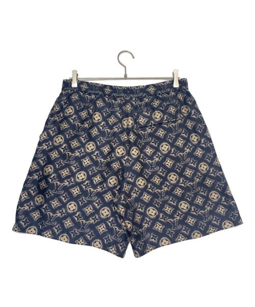 LOUIS VUITTON（ルイ ヴィトン）LOUIS VUITTON (ルイ ヴィトン) モノグラムシルクハーフパンツ ネイビー サイズ:50の古着・服飾アイテム