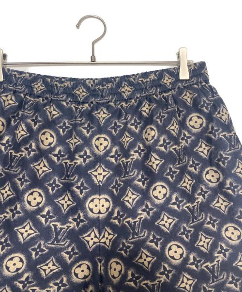 LOUIS VUITTON（ルイ ヴィトン）LOUIS VUITTON (ルイ ヴィトン) モノグラムシルクハーフパンツ ネイビー サイズ:50の古着・服飾アイテム