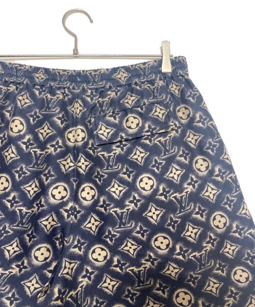LOUIS VUITTON（ルイ ヴィトン）LOUIS VUITTON (ルイ ヴィトン) モノグラムシルクハーフパンツ ネイビー サイズ:50の古着・服飾アイテム