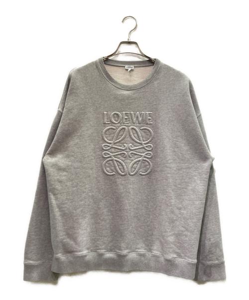 LOEWE（ロエベ）LOEWE (ロエベ) アナグラムロゴスウェット グレー サイズ:Lの古着・服飾アイテム