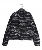 BALENCIAGAバレンシアガ）の古着「Logo Print Denim Jacket」｜ブラック
