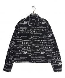 BALENCIAGA（バレンシアガ）の古着「Logo Print Denim Jacket」｜ブラック