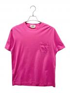 HERMESエルメス）の古着「ポケットTシャツ」｜ピンク